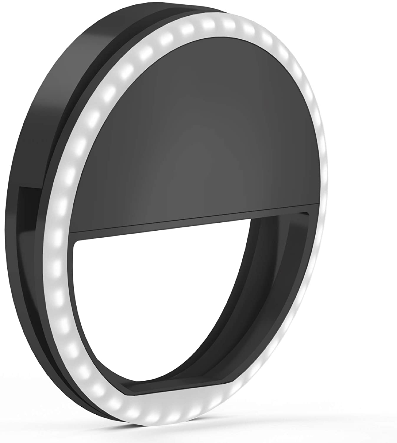 A small ring light.