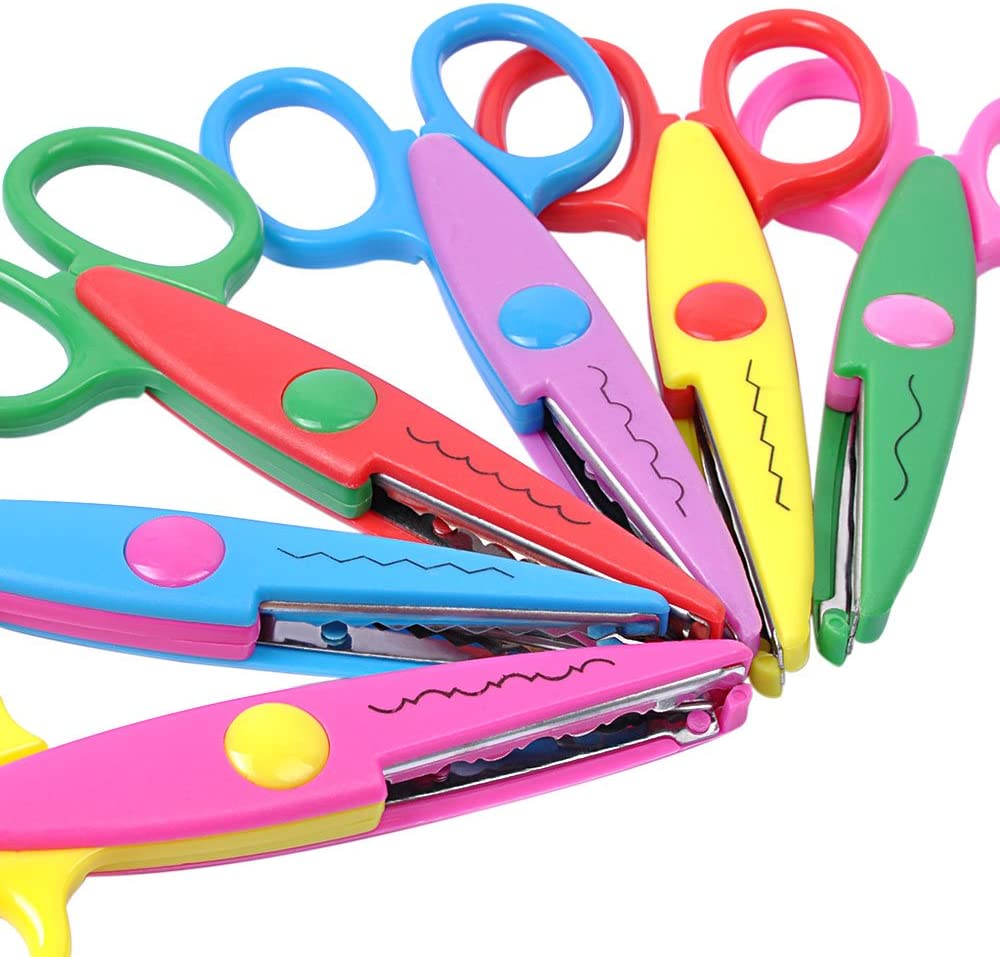 Six pairs of crafting scissors